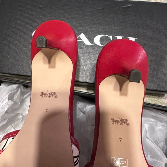 Coach Women's Cherry Print Sandals - Picture 5 of 6